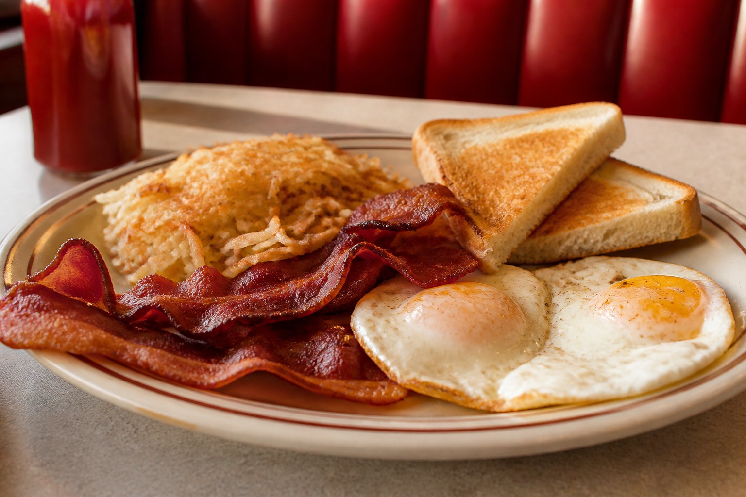 A breakfast plate.