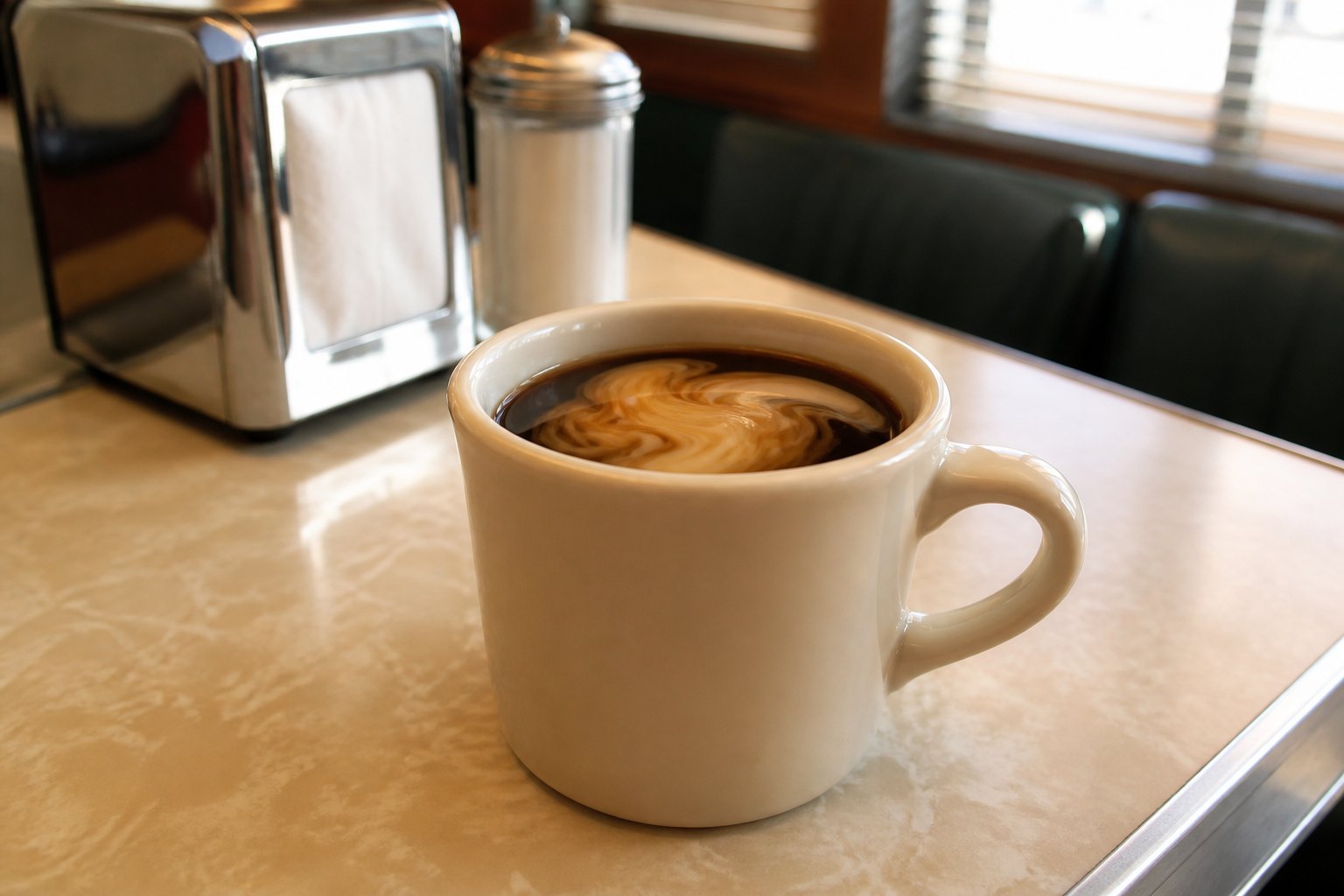 A cup of coffee.